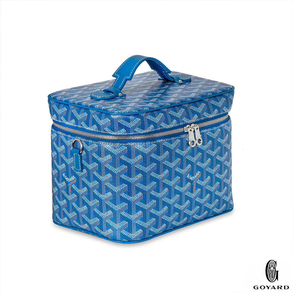 Goyard Sky Blue Muse Vanity Case